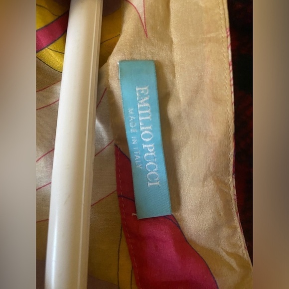 EMILIO PUCCI 2000's Y2K Vintage 70’s Floral Print Tunic 🌸 Size 4 - Picture 9 of 10